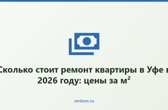 Сколько стоит ремонт квартиры в Уфе в 2026 году: цены за м²