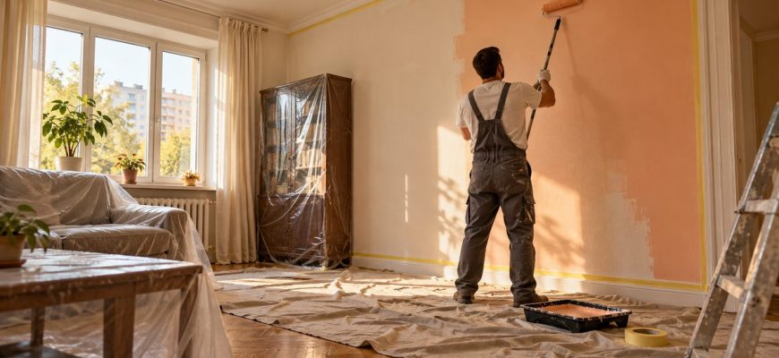 Косметический ремонт квартиры в Уфе: цены за м² и сроки