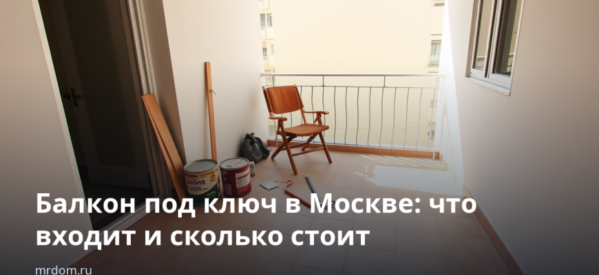 Балкон под ключ в Москве: что входит и сколько стоит