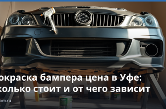 Покраска бампера цена в Уфе: сколько стоит и от чего зависит
