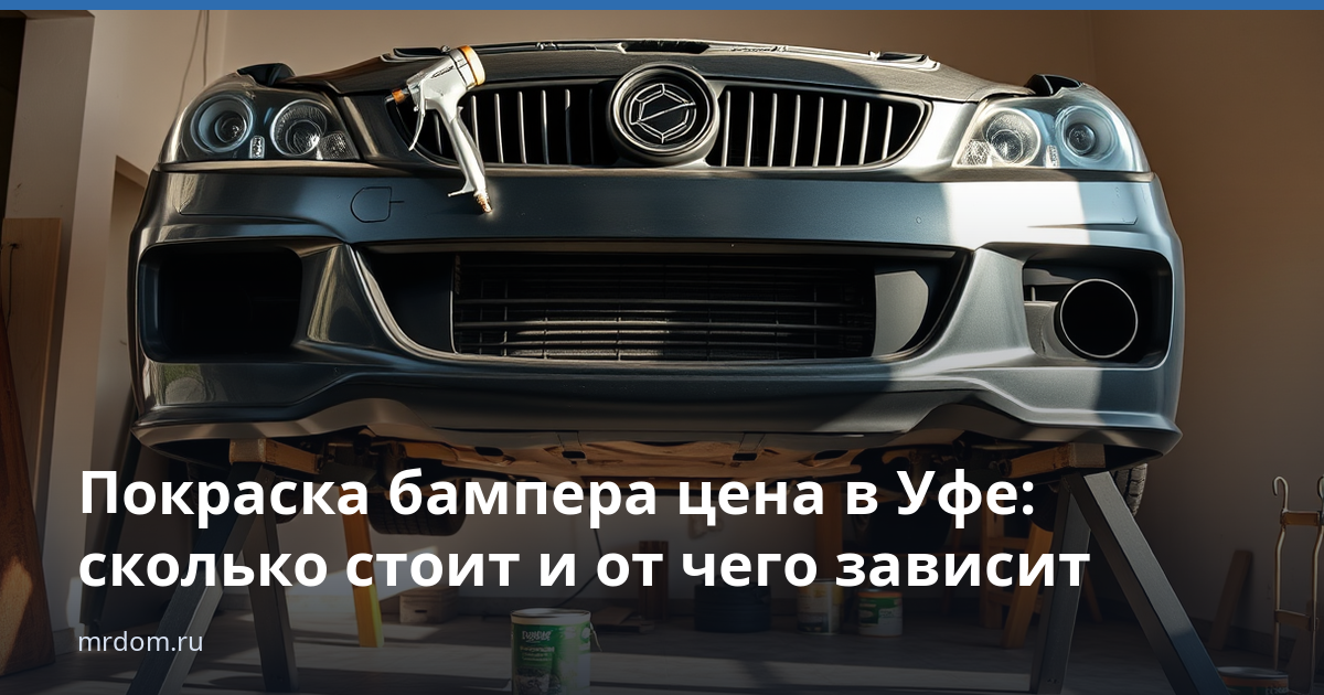 Покраска бампера цена в Уфе: сколько стоит и от чего зависит
