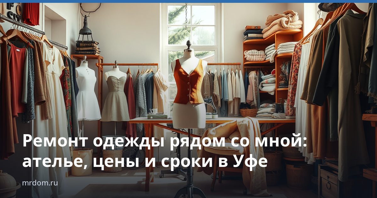 Ремонт одежды рядом со мной: ателье, цены и сроки в Уфе