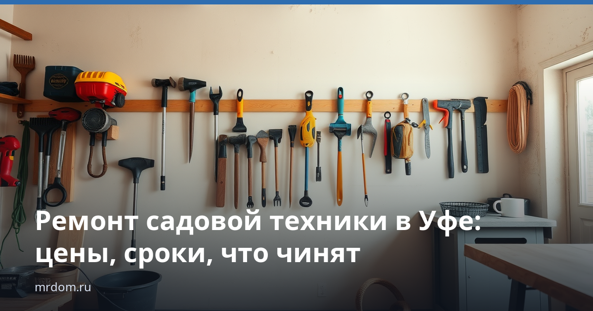 Ремонт садовой техники в Уфе: цены, сроки, что чинят