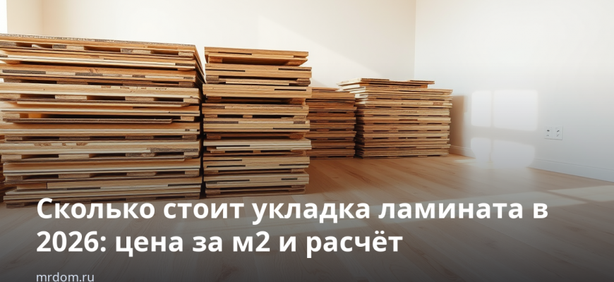 Сколько стоит укладка ламината в 2026: цена за м2 и расчёт
