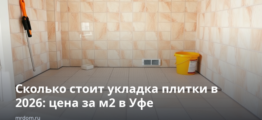 Сколько стоит укладка плитки в 2026: цена за м2 в Уфе
