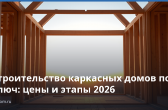 Строительство каркасных домов под ключ: цены и этапы 2026