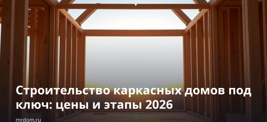 Строительство каркасных домов под ключ: цены и этапы 2026